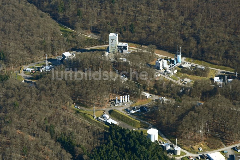 Luftbild Hardthausen am Kocher - Gebäudekomplex und Gelände des Logistikzentrums für Luft und Raumfahrt (DLR) in Hardthausen am Kocher im Bundesland Baden-Württemberg, Deutschland