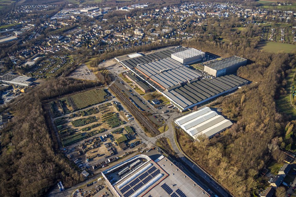 Luftbild Bochum - Gebäudekomplex und Gelände des Logistikzentrums der Neovia Logistics Germany GmbH am Opel Werk III in Bochum im Bundesland Nordrhein-Westfalen, Deutschland