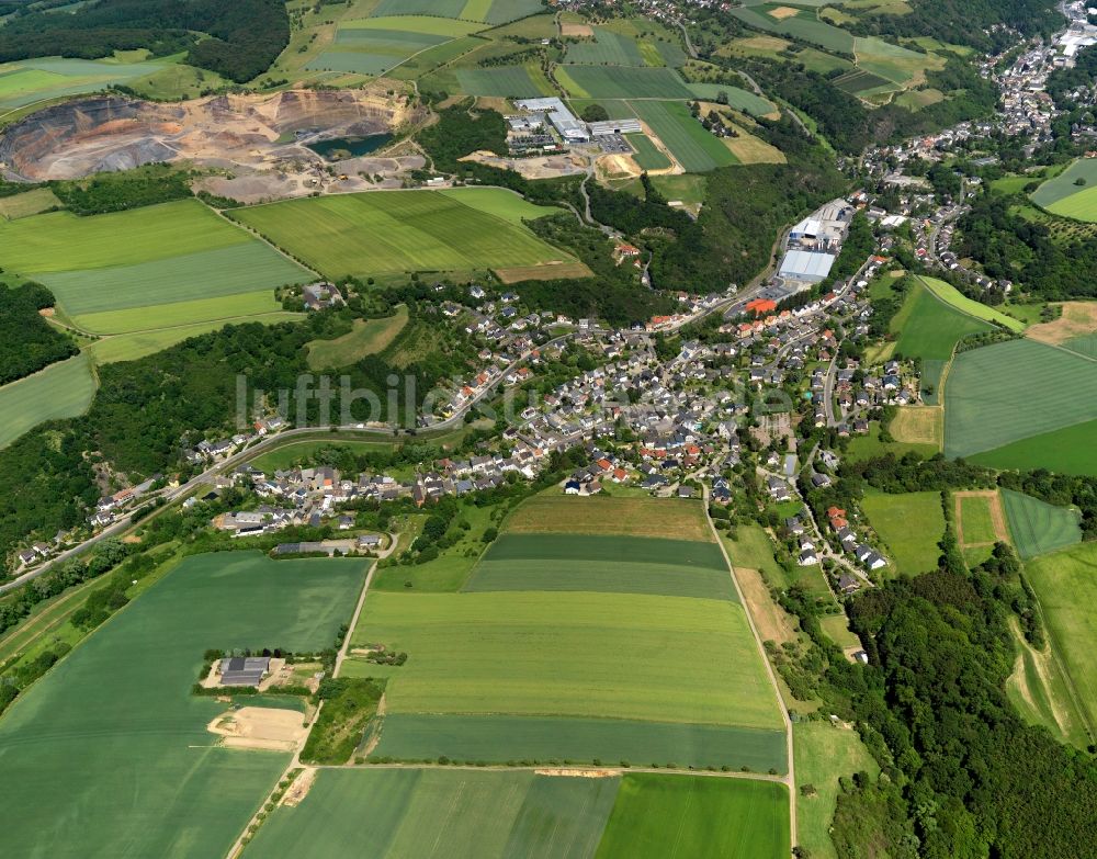 Weiler bei Bingen aus der Vogelperspektive: Gebäudekomplex im Gewerbegebiet in Weiler bei Bingen im Bundesland Rheinland-Pfalz