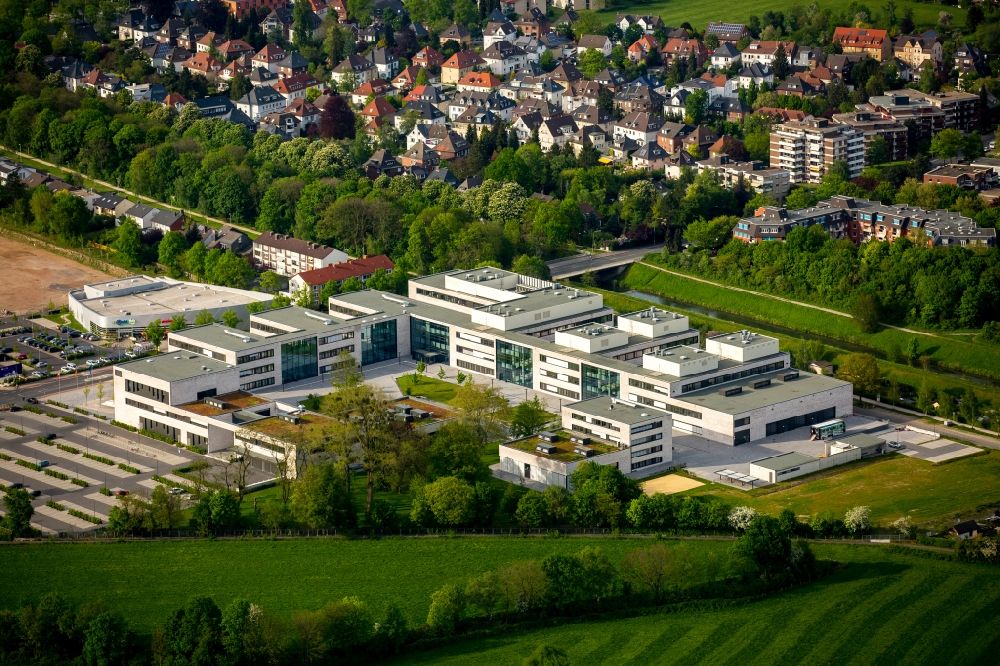 Hamm von oben - Gebäudekomplex der Hochschule Hamm-Lippstadt in Hamm im Bundesland Nordrhein-Westfalen