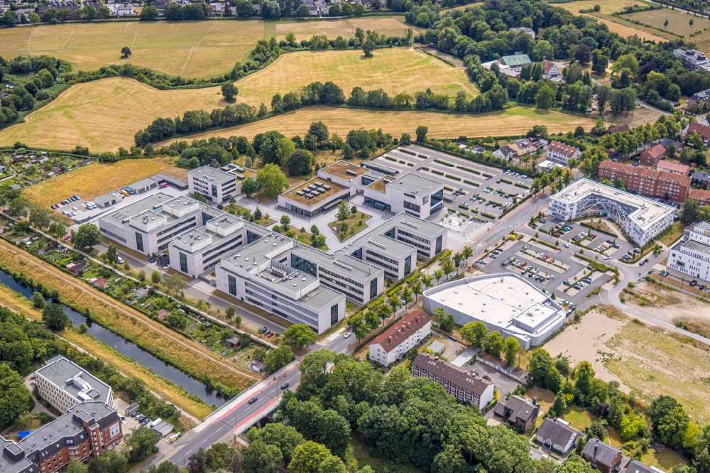 Luftbild Hamm - Gebäudekomplex der Hochschule Hamm-Lippstadt in Hamm im Bundesland Nordrhein-Westfalen