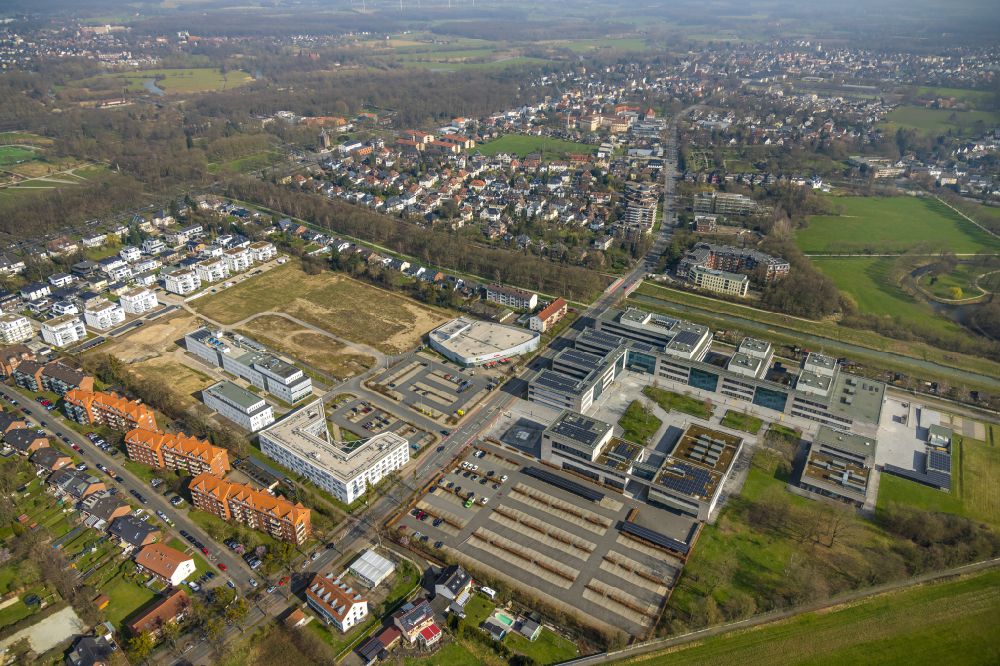 Luftaufnahme Hamm - Gebäudekomplex der Hochschule Hamm-Lippstadt in Hamm im Bundesland Nordrhein-Westfalen