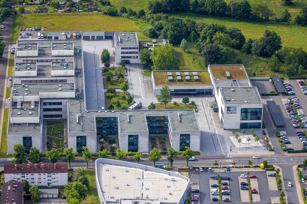 Luftbild Hamm - Gebäudekomplex der Hochschule Hamm-Lippstadt in Hamm im Bundesland Nordrhein-Westfalen, Deutschland