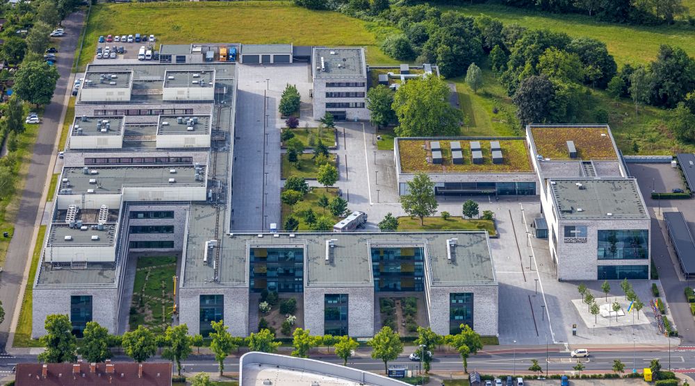 Hamm aus der Vogelperspektive: Gebäudekomplex der Hochschule Hamm-Lippstadt in Hamm im Bundesland Nordrhein-Westfalen, Deutschland
