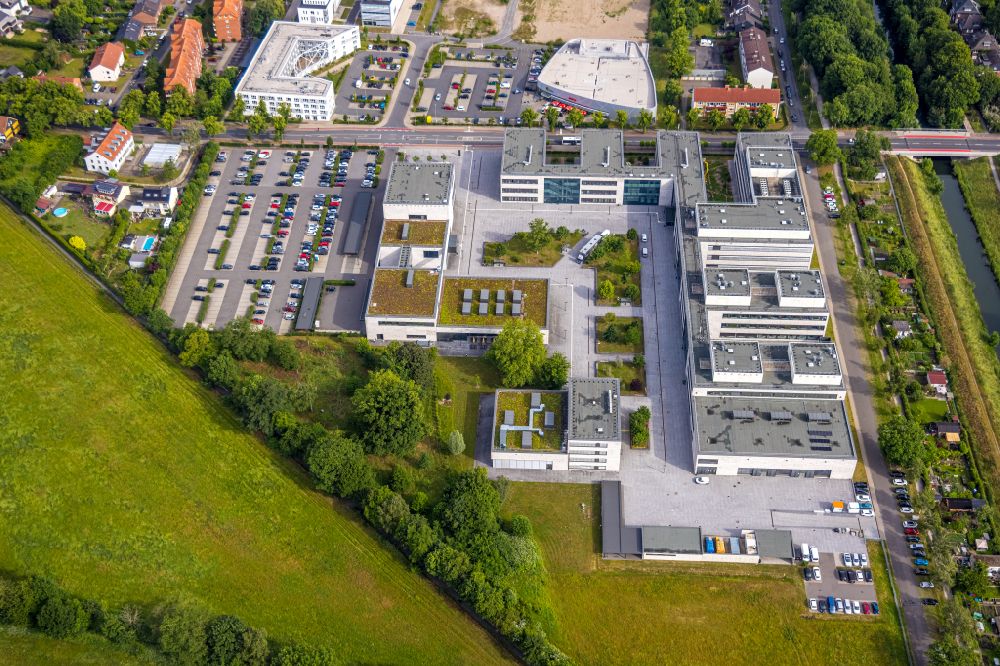 Hamm aus der Vogelperspektive: Gebäudekomplex der Hochschule Hamm-Lippstadt in Hamm im Bundesland Nordrhein-Westfalen, Deutschland