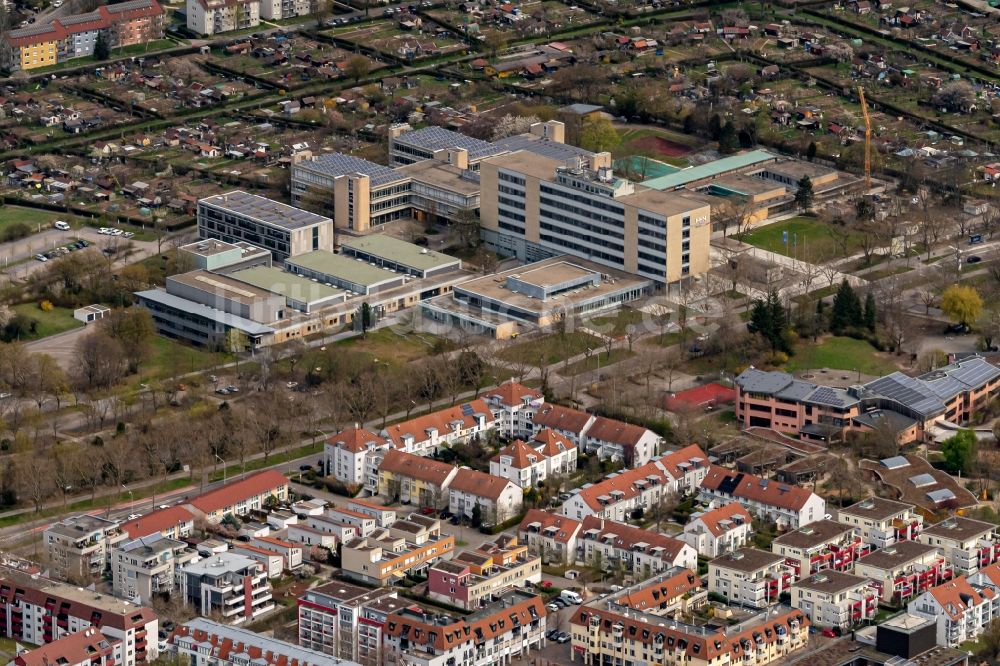 Luftaufnahme Heilbronn - Gebäudekomplex der Hochschule in Heilbronn im Bundesland Baden-Württemberg, Deutschland