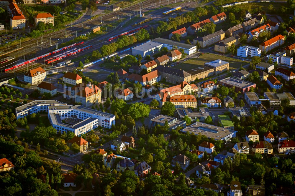 Luftbild Dessau - Gebäudekomplex der Hochschule Hochschule Anhalt | Campus Dessau in Dessau im Bundesland Sachsen-Anhalt, Deutschland