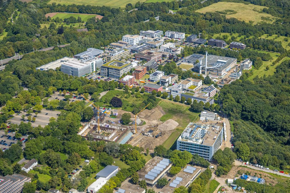 Luftaufnahme Bochum - Gebäudekomplex der Hochschule Hochschule Bochum in Bochum im Bundesland Nordrhein-Westfalen, Deutschland