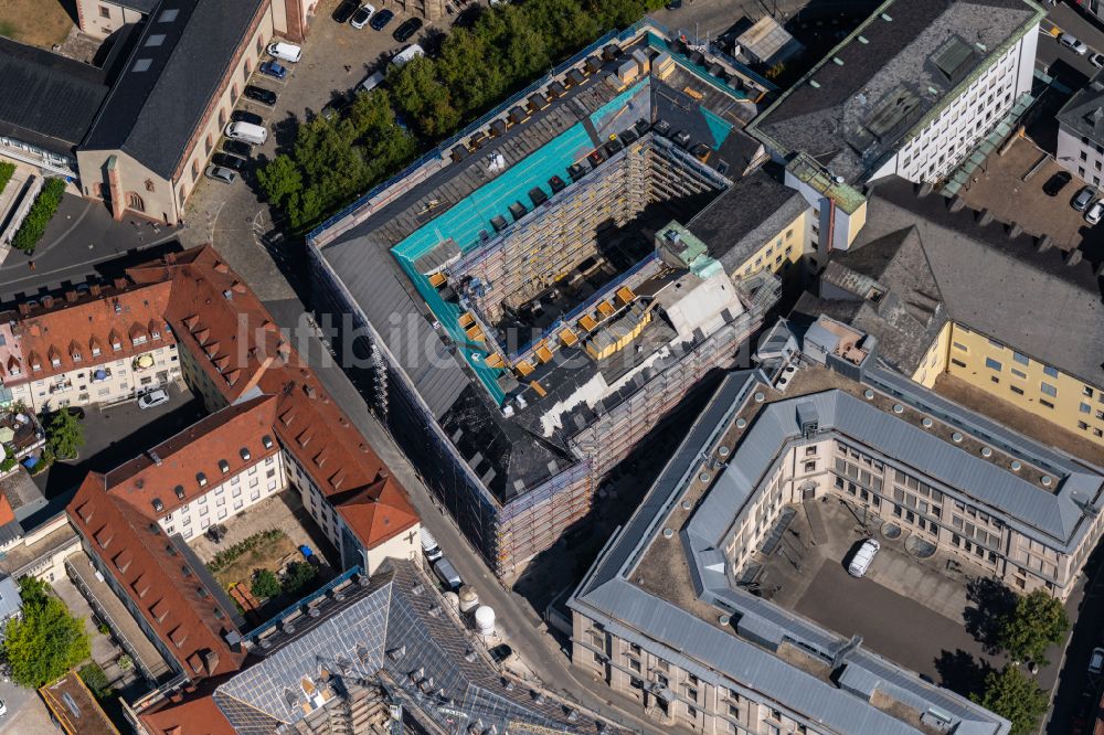 Würzburg aus der Vogelperspektive: Gebäudekomplex der Hochschule für Musik in Würzburg im Bundesland Bayern, Deutschland