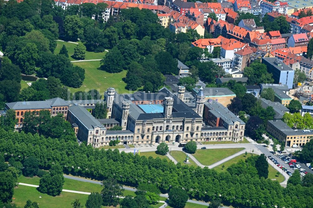 Luftbild Hannover - Gebäudekomplex der Hochschule Wilhelm Büchner Hochschule in Hannover im Bundesland Niedersachsen, Deutschland