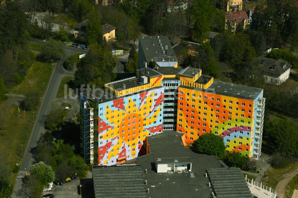 Luftaufnahme Templin - Gebäudekomplex der Hotelanlage AHORN Seehotel Templin in Templin im Bundesland Brandenburg, Deutschland
