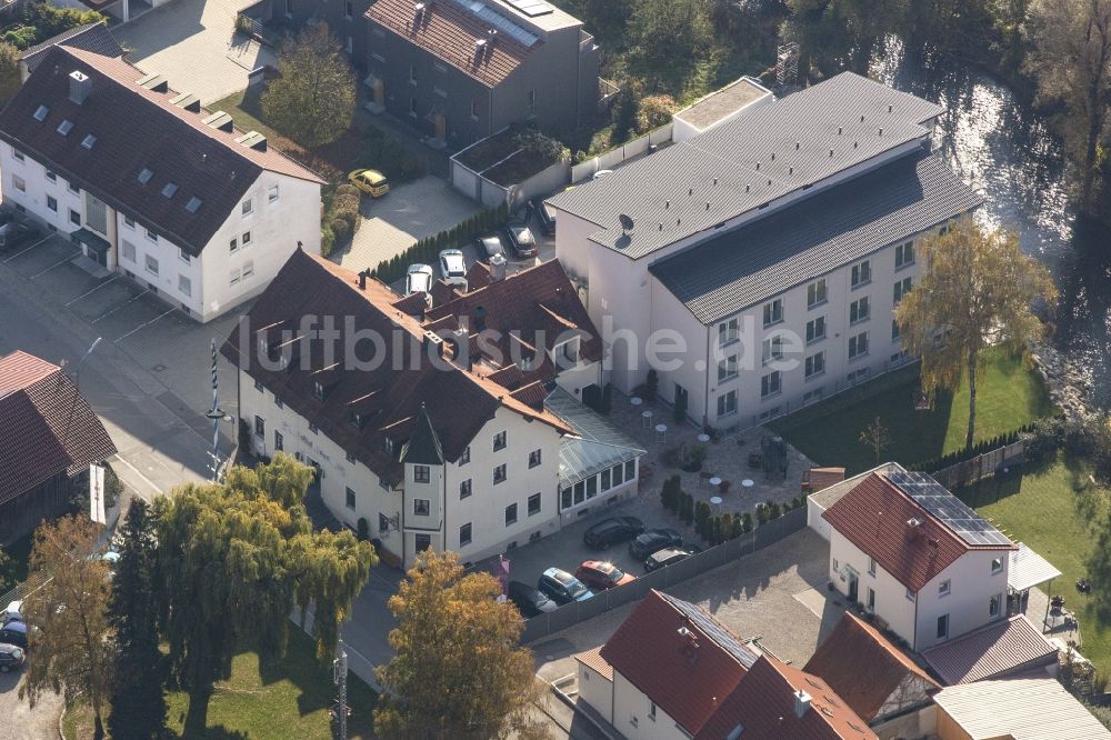 Luftbild Marzling - Gebäudekomplex der Hotelanlage der Landgasthof Nagerl GmbH in Marzling im Bundesland Bayern, Deutschland