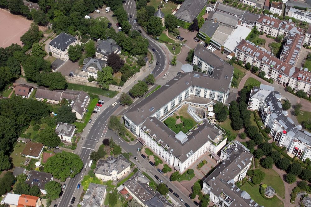 Luftbild Mainz - Gebäudekomplex der Hotelanlage Novotel in Mainz im Bundesland Rheinland-Pfalz, Deutschland