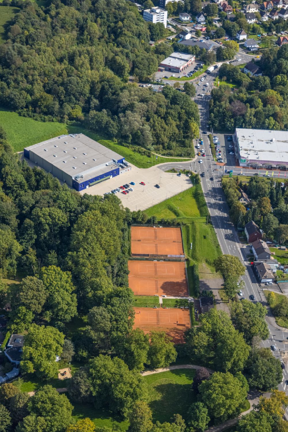 Luftbild Schwelm - Gebäudekomplex der Hotelanlage des Park- Hotel FRITZ am Brunnen in Schwelm im Bundesland Nordrhein-Westfalen