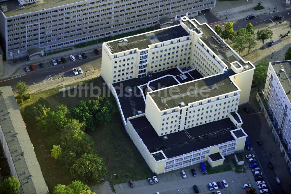 Luftbild Magdeburg - Gebäudekomplex der Hotelanlage Ratswaage Hotel Magdeburg in Magdeburg im Bundesland Sachsen-Anhalt, Deutschland