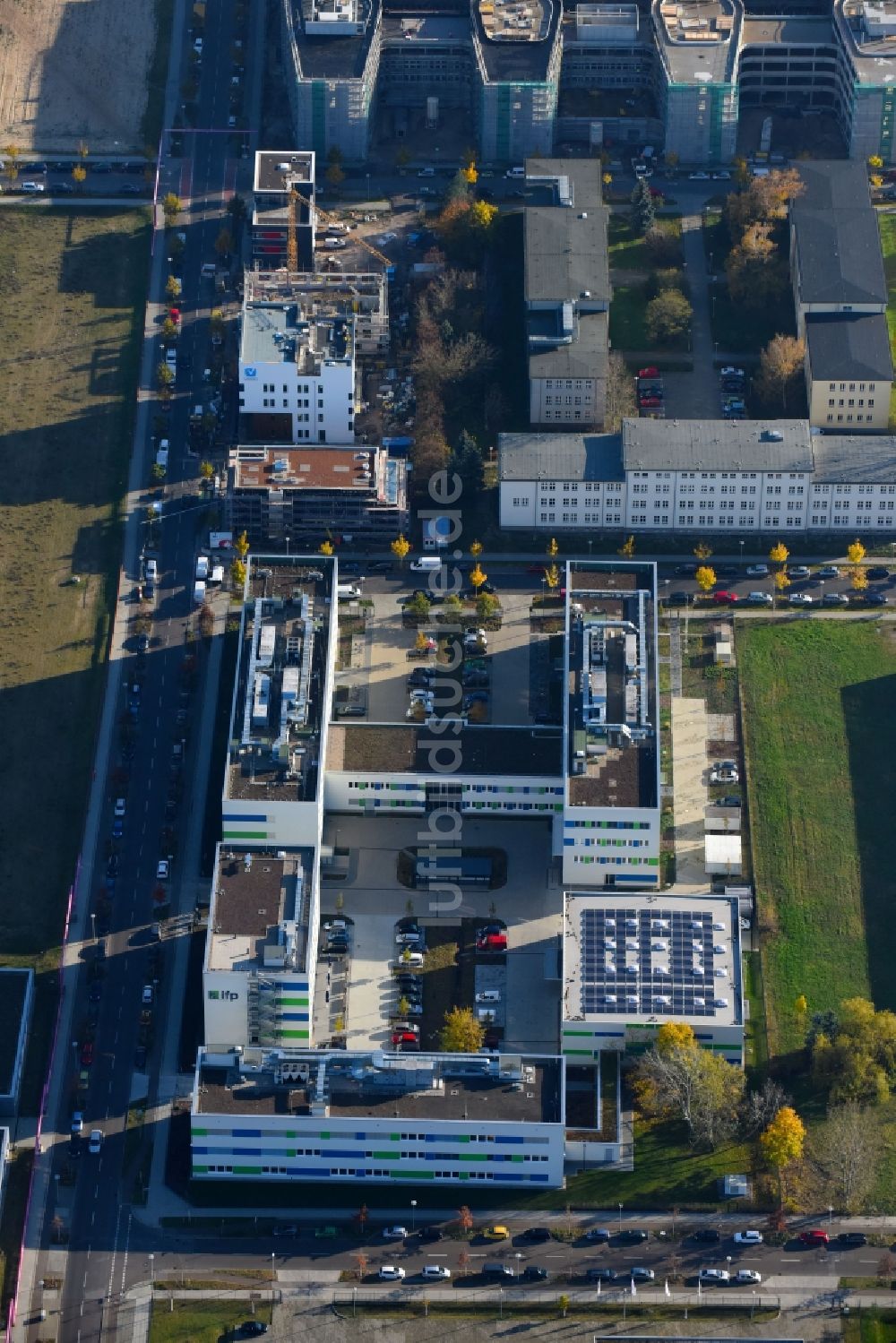 Luftbild Berlin - Gebäudekomplex des ifp Institut für Produktqualität GmbH in Berlin