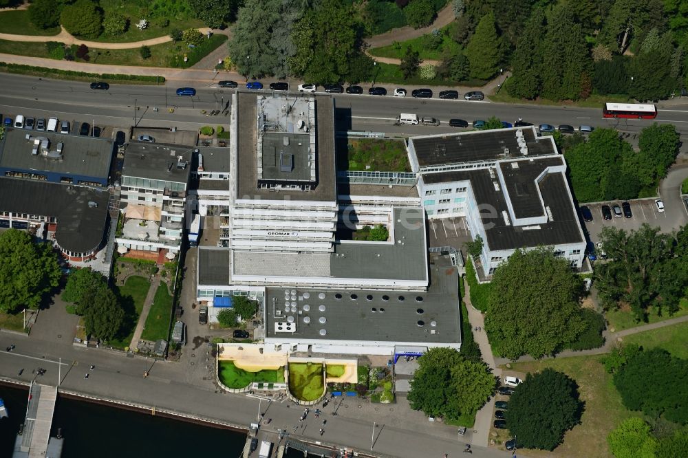 Luftbild Kiel - Gebäudekomplex des Institut GEOMAR Helmholtz-Zentrum für Ozeanforschung im Ortsteil Düsternbrook in Kiel im Bundesland Schleswig-Holstein, Deutschland