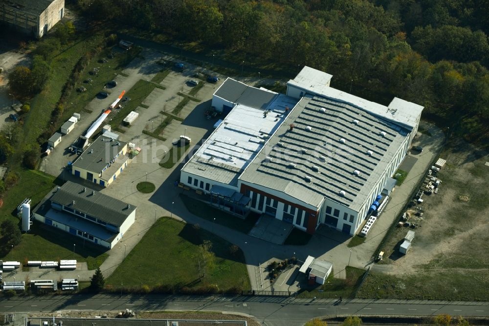 Luftaufnahme Dresden - Gebäudekomplex des Institut IMA Dresden im Ortsteil Albertstadt in Dresden im Bundesland Sachsen, Deutschland