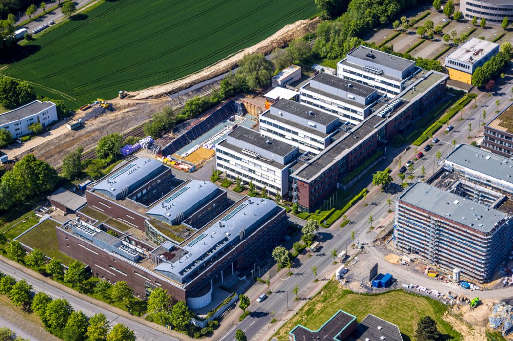 Luftbild Dortmund - Gebäudekomplex des Institut Max-Planck-Institut für molekulare Physiologie an der Otto-Hahn-Straße im Ortsteil Hombruch in Dortmund im Bundesland Nordrhein-Westfalen, Deutschland