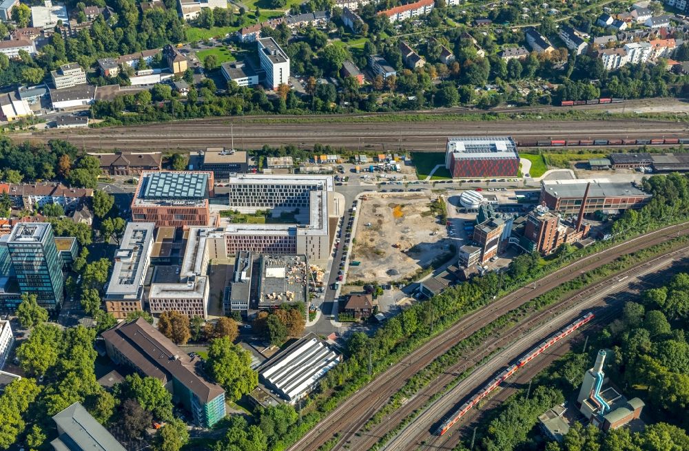 Bochum aus der Vogelperspektive: Gebäudekomplex Justizzentrum - Gericht in Bochum im Bundesland Nordrhein-Westfalen