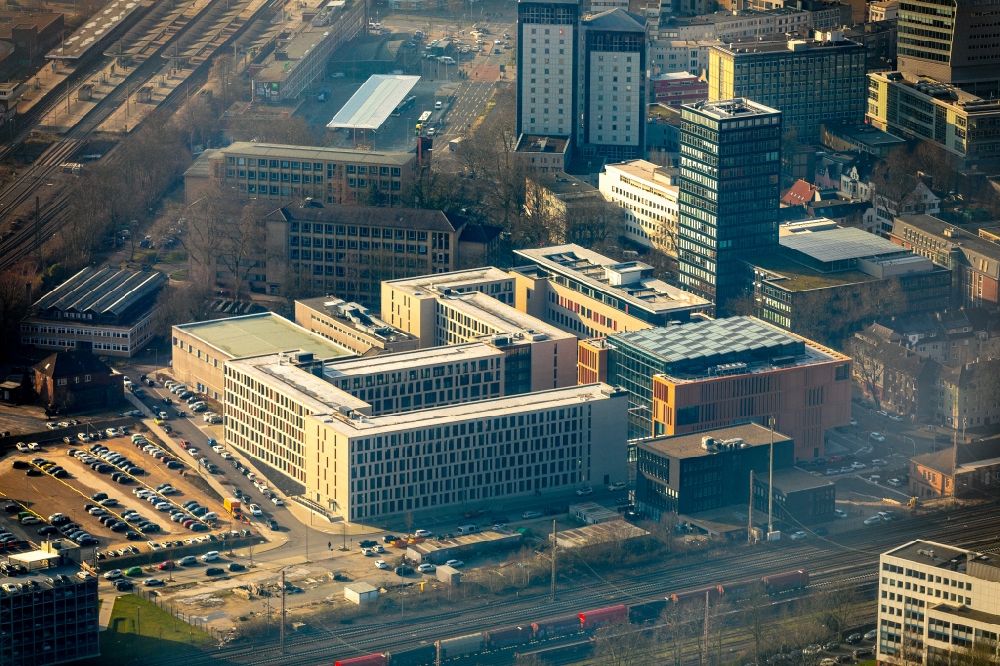 Luftbild Bochum - Gebäudekomplex Justizzentrum - Gericht in Bochum im Bundesland Nordrhein-Westfalen