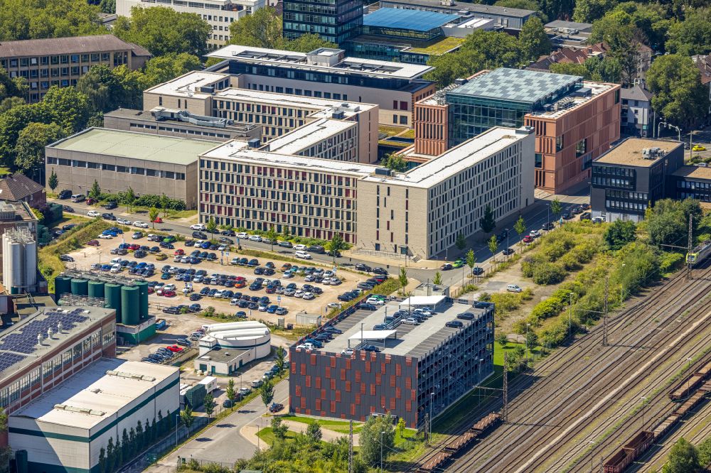 Luftaufnahme Bochum - Gebäudekomplex Justizzentrum - Gericht in Bochum im Bundesland Nordrhein-Westfalen