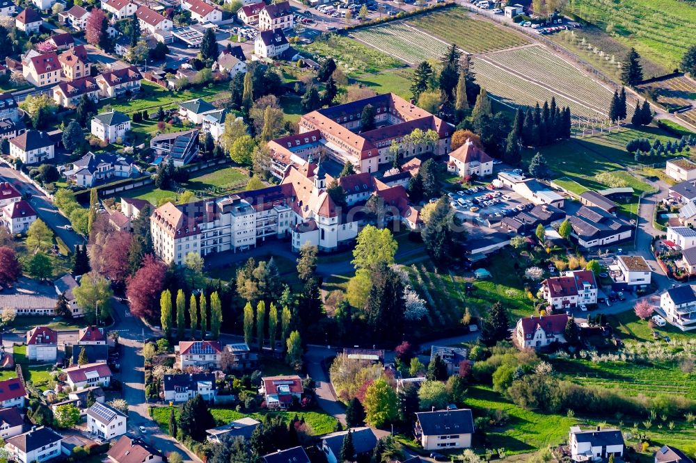 Luftaufnahme Bühl - Gebäudekomplex des Klosters in Bühl im Bundesland Baden-Württemberg, Deutschland