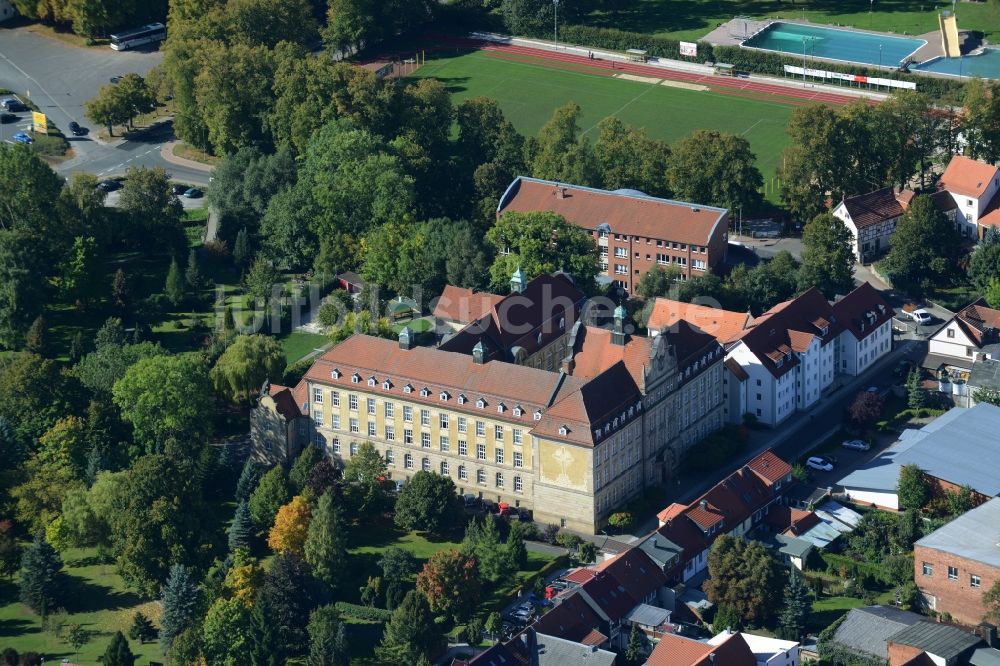 Luftaufnahme Dingelstädt - Gebäudekomplex des Klosters in Dingelstädt im Bundesland Thüringen