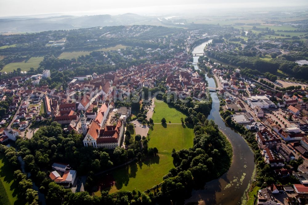 Donauwörth aus der Vogelperspektive: Gebäudekomplex des Klosters in Donauwörth im Bundesland Bayern, Deutschland