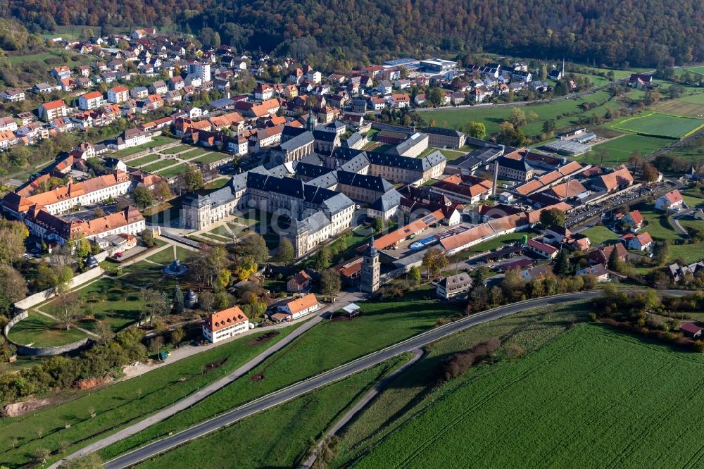 Luftaufnahme Ebrach - Gebäudekomplex des Klosters Ebrach mit Kaisersaal und der JVA in Ebrach im Bundesland Bayern, Deutschland