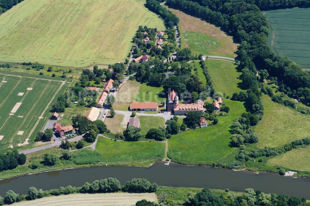 Luftbild Hann. Münden - Gebäudekomplex des Klosters in Hann. Münden im Bundesland Niedersachsen