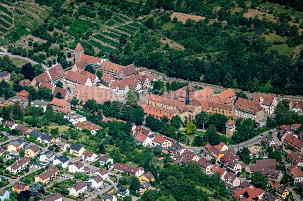 Luftbild Maulbronn - Gebäudekomplex des Klosters in Maulbronn im Bundesland Baden-Württemberg