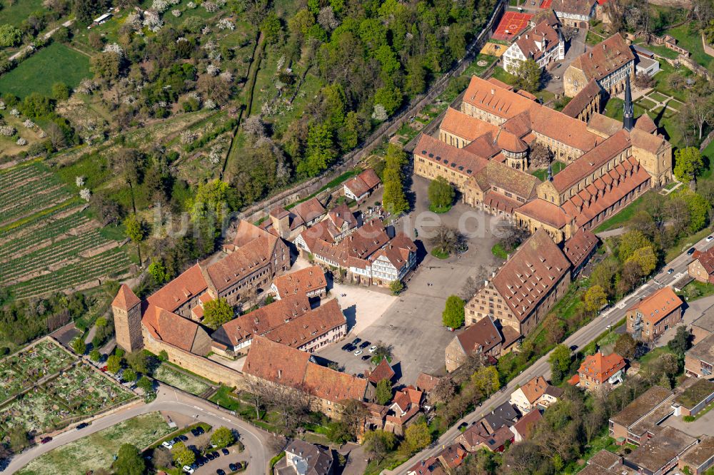 Luftaufnahme Maulbronn - Gebäudekomplex des Klosters in Maulbronn im Bundesland Baden-Württemberg