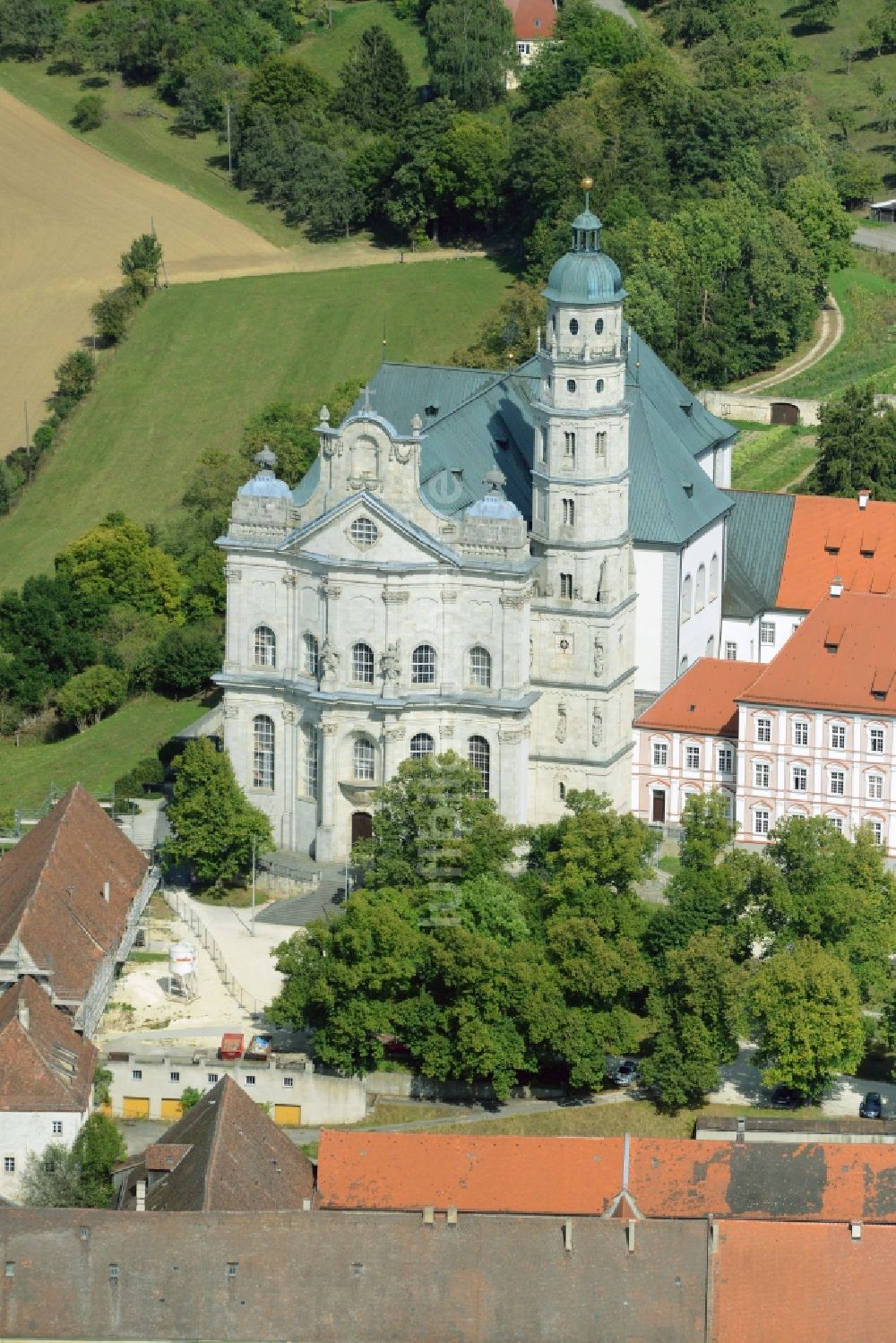 Luftbild Neresheim - Gebäudekomplex des Klosters in Neresheim im Bundesland Baden-Württemberg