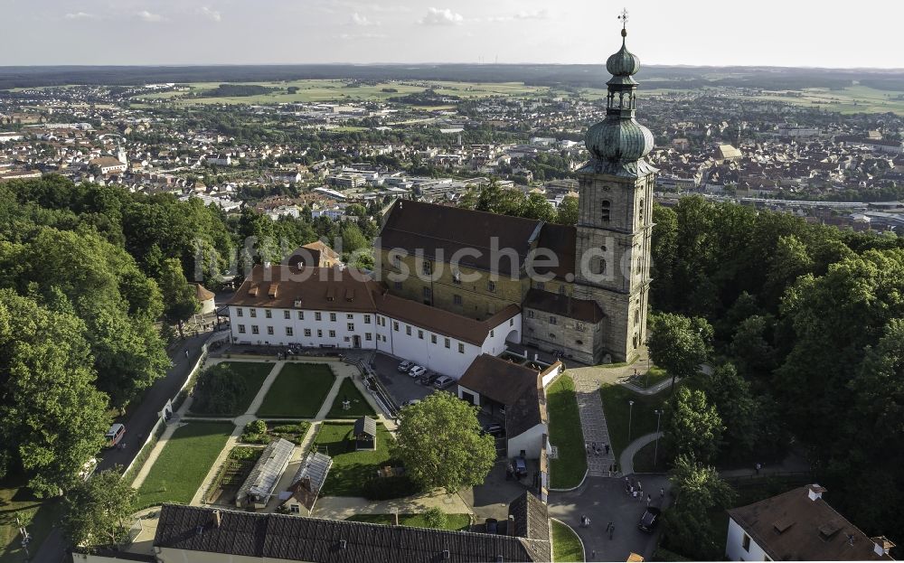 Luftaufnahme Amberg - Gebäudekomplex des Klosters im Ortsteil Speckmannshof in Amberg im Bundesland Bayern