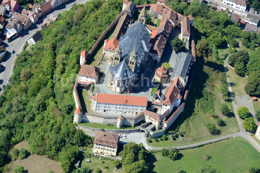 Luftaufnahme Schwäbisch Hall - Gebäudekomplex des Klosters in Schwäbisch Hall im Bundesland Baden-Württemberg