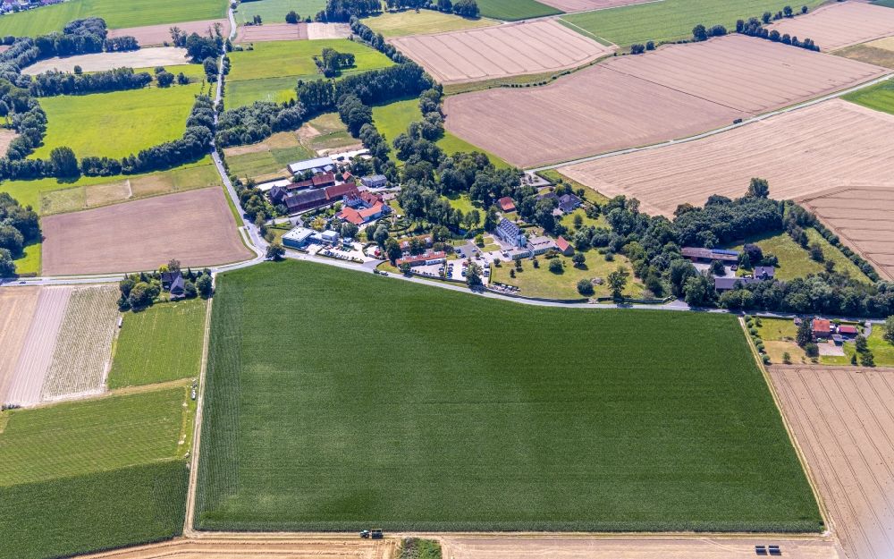 Soest von oben - Gebäudekomplex des Klosters in Soest im Bundesland Nordrhein-Westfalen, Deutschland