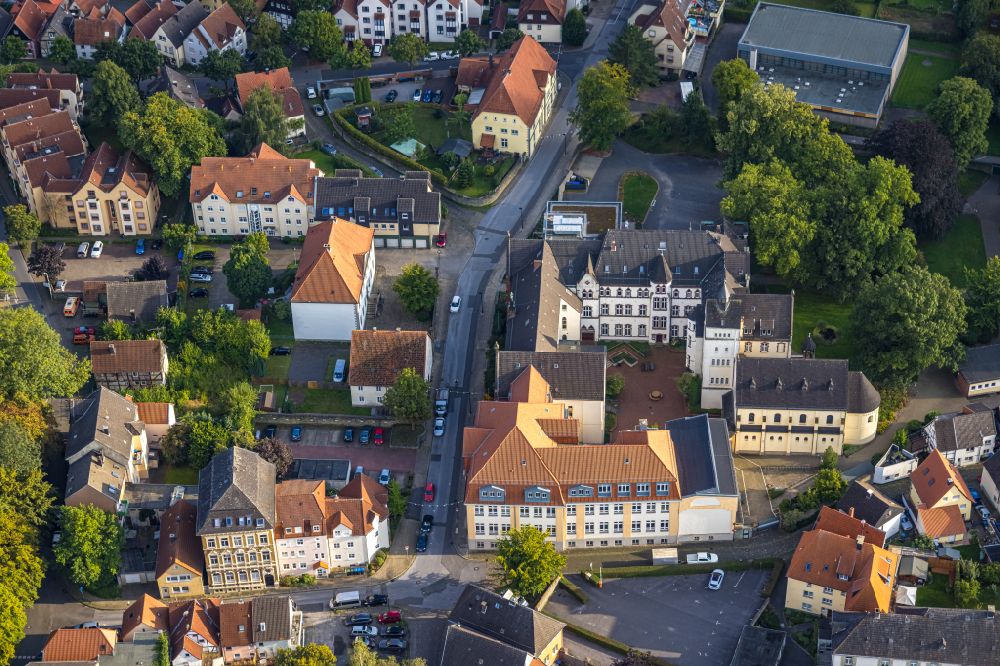 Luftbild Werl - Gebäudekomplex des Klosters Ursulinenkloster in Werl im Bundesland Nordrhein-Westfalen, Deutschland
