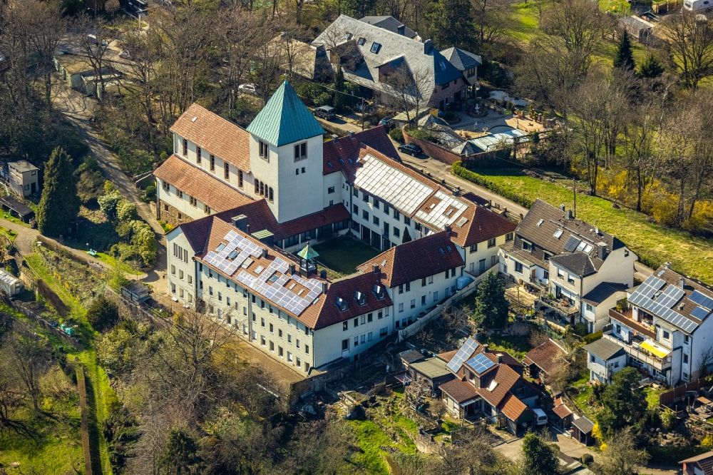 Luftbild Witten - Gebäudekomplex des Klosters in Witten im Bundesland Nordrhein-Westfalen, Deutschland
