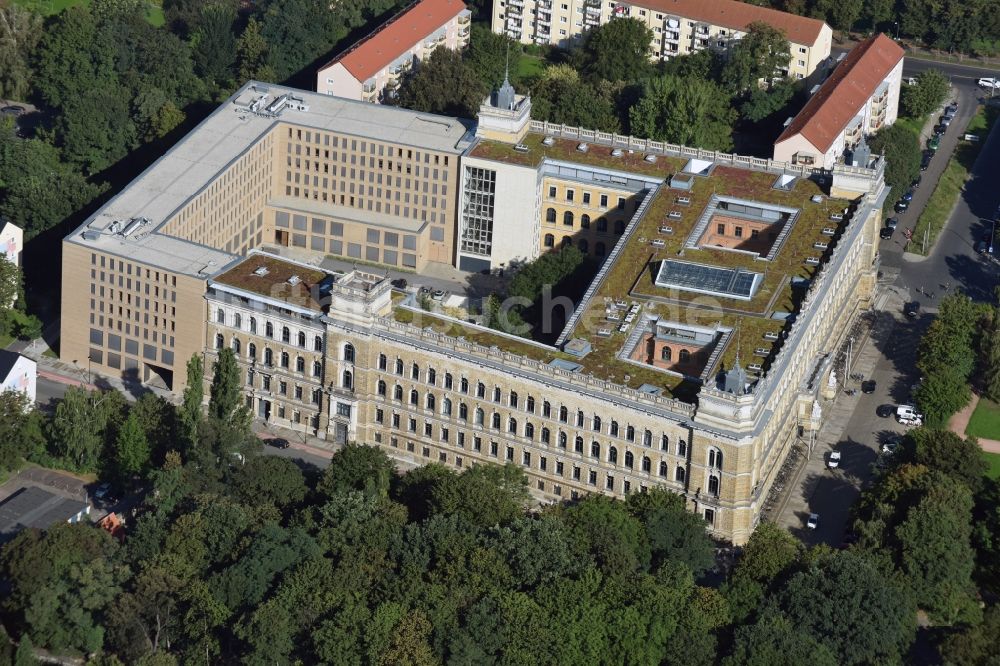Luftbild Dresden - Gebäudekomplex des und Landgericht Dresden an der Lothringer Straße - Gericht in in Dresden im Bundesland Sachsen