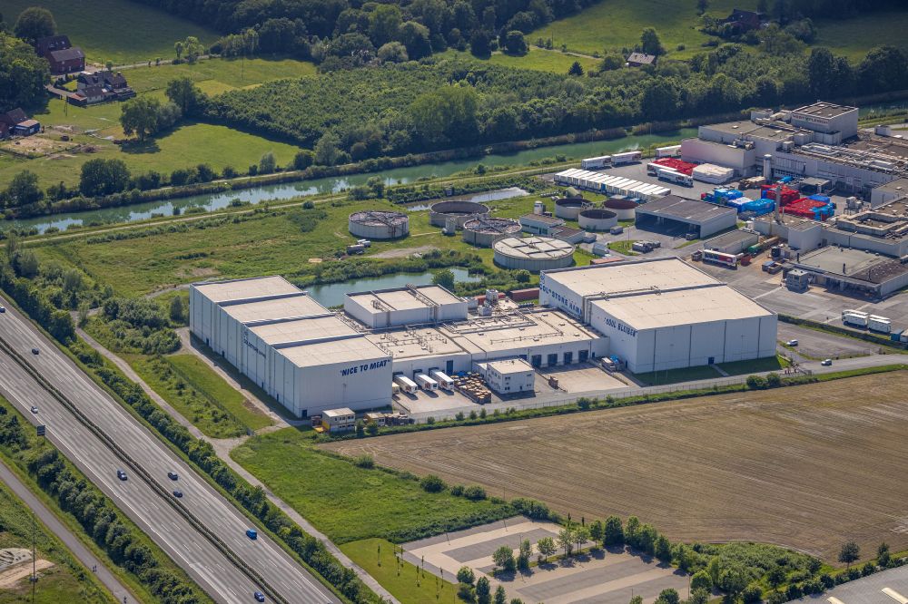 Luftbild Hamm - Gebäudekomplex und Logistikzentrum auf dem Gelände der Coldstore Hamm GmbH in Hamm im Bundesland Nordrhein-Westfalen, Deutschland
