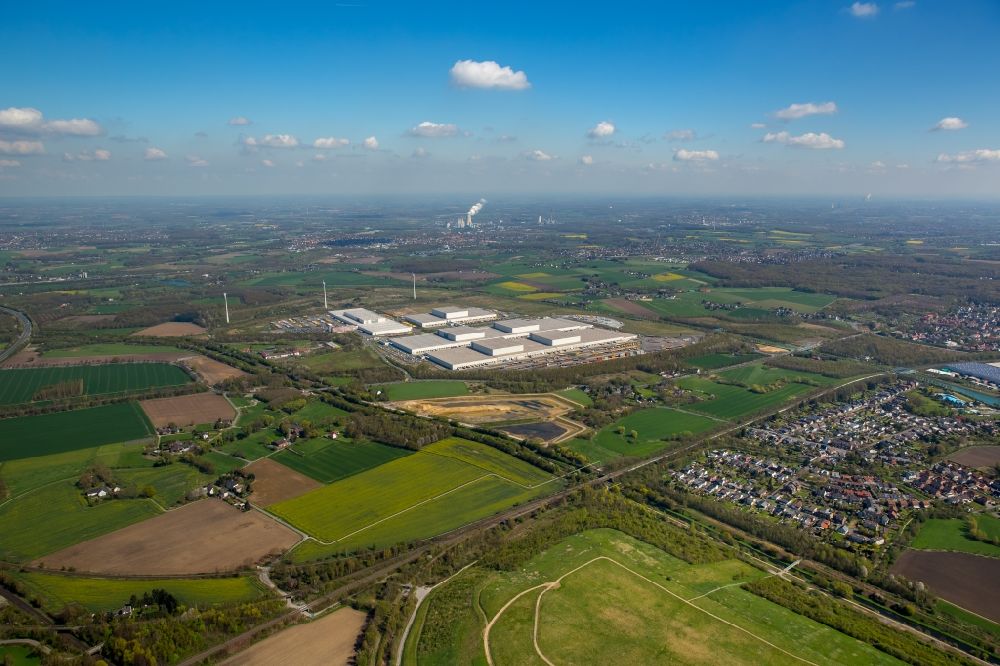 Luftbild Dortmund - Gebäudekomplex und Logistikzentrum auf dem Gelände des IKEA - Logistikzentrums Dortmund-Ellinghausen in Dortmund im Bundesland Nordrhein-Westfalen