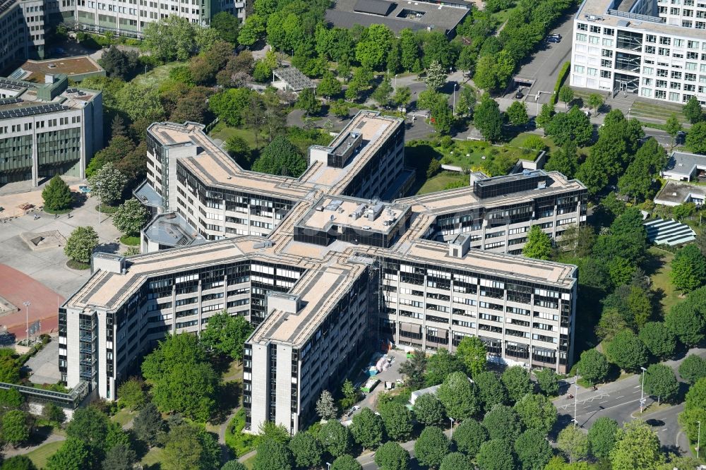 Luftaufnahme Bonn - Gebäudekomplex des Ministerium - Bundesministerium für Verkehr und digitale Infrastruktur (BMVI) in Bonn im Bundesland Nordrhein-Westfalen, Deutschland