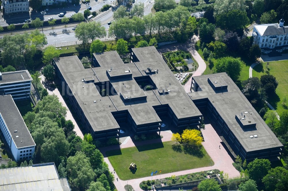 Luftbild Bonn - Gebäudekomplex des Ministerium Bundesministerium für wirtschaftliche Zusammenarbeit und Entwicklung BMZ im Ortsteil Gronau in Bonn im Bundesland Nordrhein-Westfalen, Deutschland