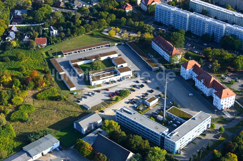 Luftbild Cottbus - Gebäudekomplex der Polizei an der Juri-Gagarin-Straße in Cottbus im Bundesland Brandenburg, Deutschland
