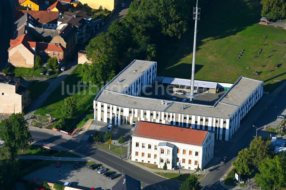 Luftbild Luckenwalde - Gebäudekomplex der Polizei Polizeiinspektion Teltow-Fläming in Luckenwalde im Bundesland Brandenburg, Deutschland