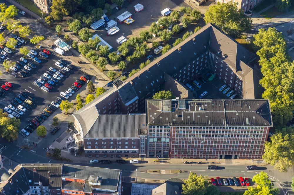 Luftbild Herne - Gebäudekomplex der Polizei Polizeipräsidium Bochum/Polizeiwache Herne in Herne im Bundesland Nordrhein-Westfalen, Deutschland