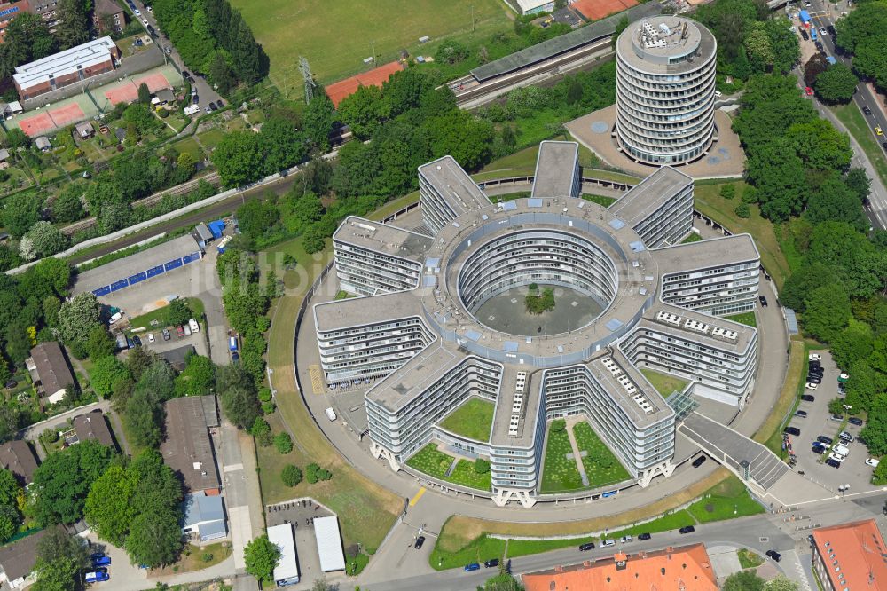 Hamburg von oben - Gebäudekomplex der Polizei Polizeipräsidium in Hamburg, Deutschland