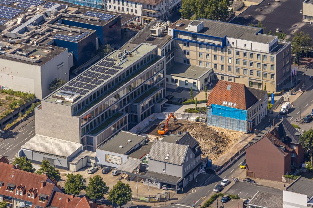 Luftaufnahme Hamm - Gebäudekomplex Presse- und Medienhauses des Westfälischer Anzeiger in Hamm im Bundesland Nordrhein-Westfalen, Deutschland