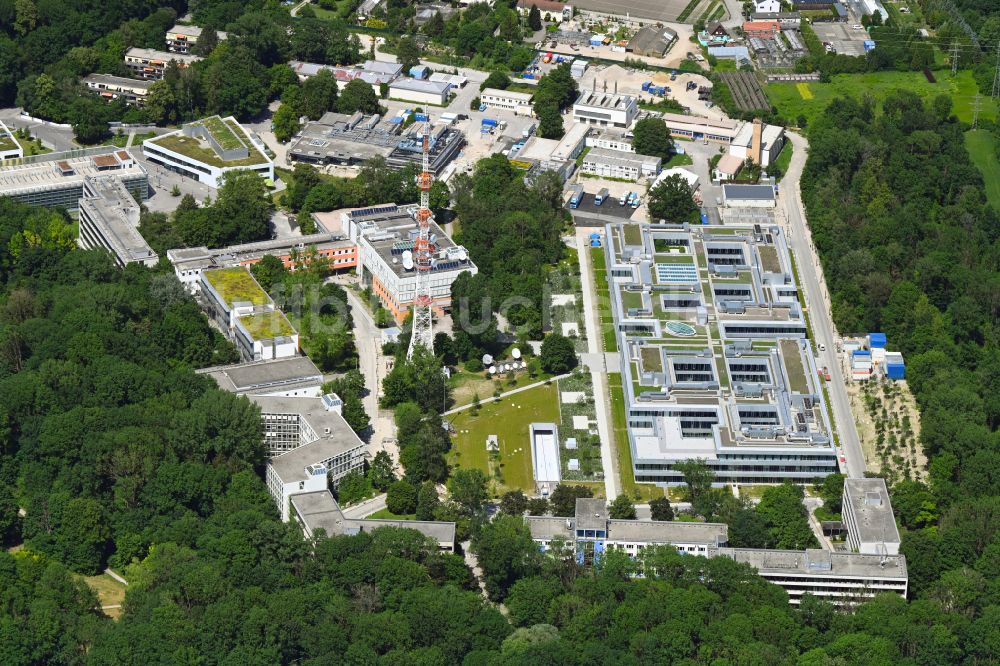 Luftbild München - Gebäudekomplex des Senders Bayerischer Rundfunk in München im Bundesland Bayern, Deutschland